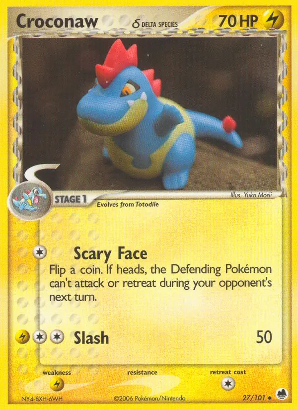 Croconaw δ Dragon Frontiers 27/101