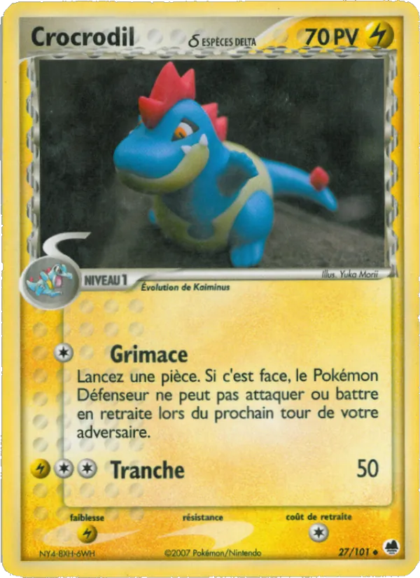 Crocrodil δ EX Île des Dragons 27/101
