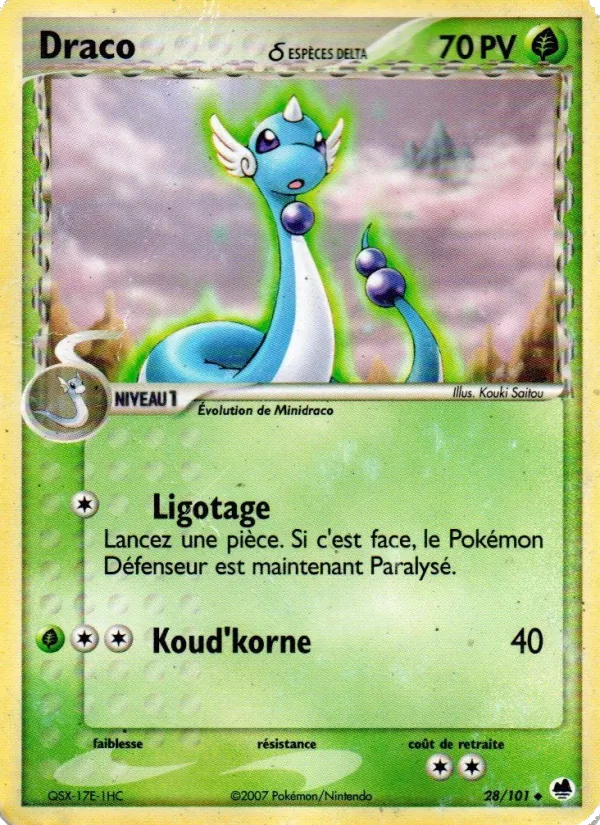 Draco δ EX Île des Dragons 28/101