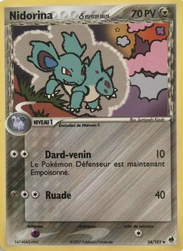 Nidorina δ EX Île des Dragons 34/101