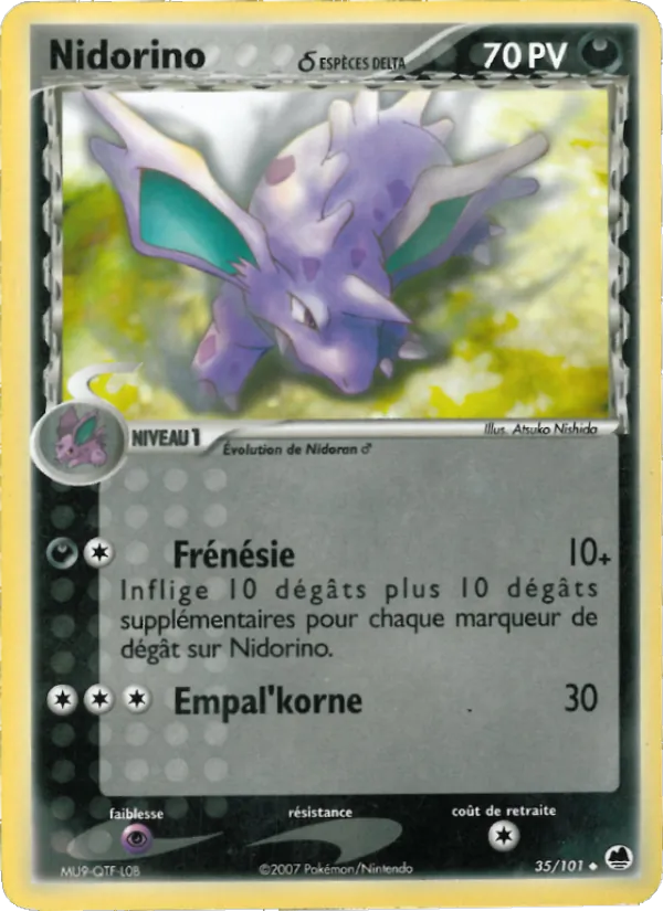Nidorino δ EX Île des Dragons 35/101