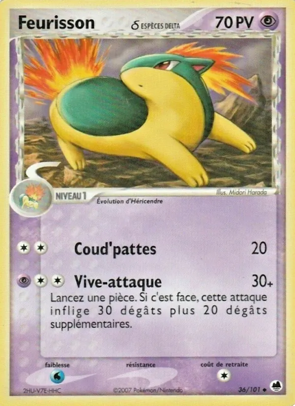 Feurisson δ EX Île des Dragons 36/101