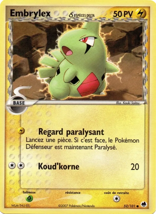 Embrylex δ EX Île des Dragons 52/101