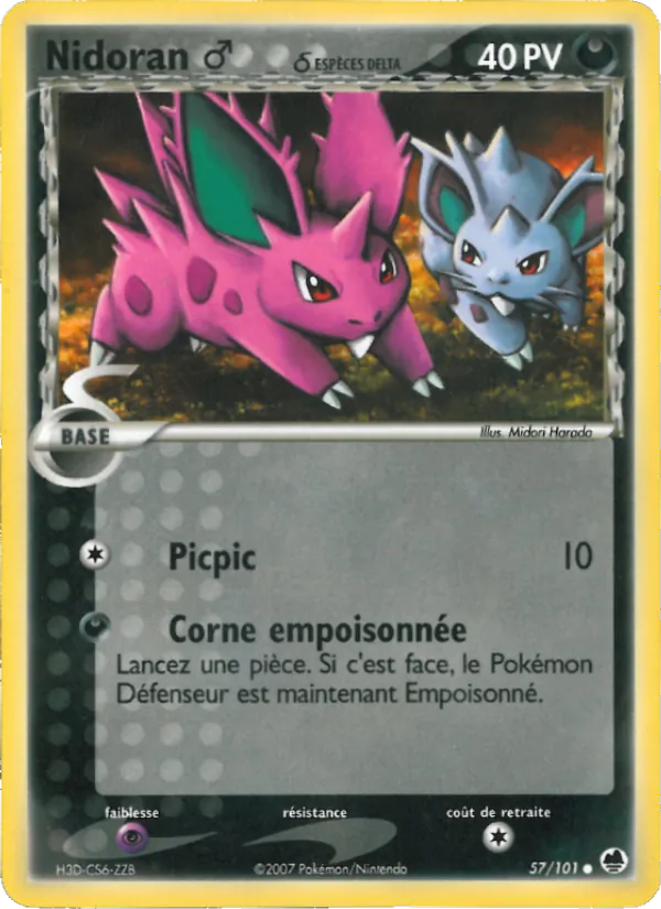 Nidoran ♂ δ EX Île des Dragons 57/101