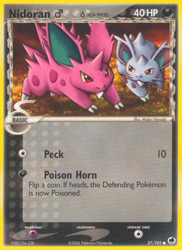 Nidoran♂ δ EX L'Isola dei Draghi 57/101