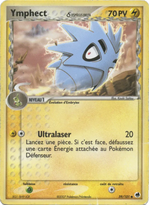 Ymphect δ EX Île des Dragons 59/101