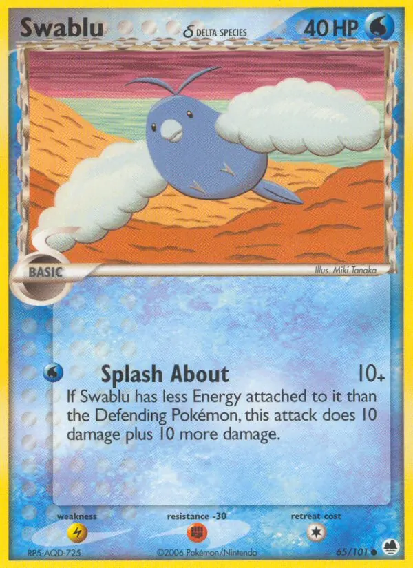 Swablu δ Dragon Frontiers 65/101