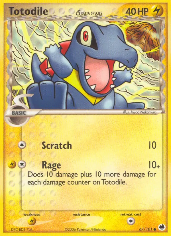 Totodile δ EX L'Isola dei Draghi 67/101