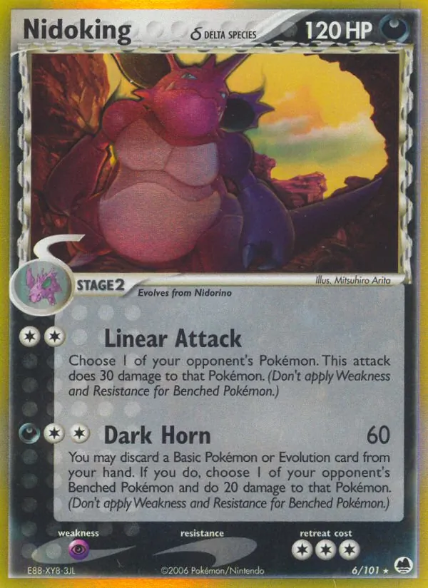 Nidoking δ Dragon Frontiers 6/101