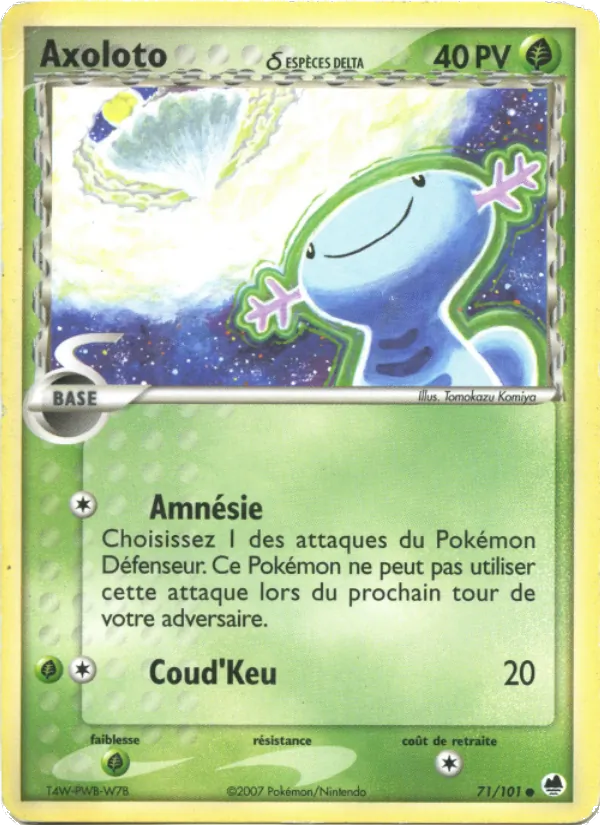 Axoloto δ EX Île des Dragons 71/101