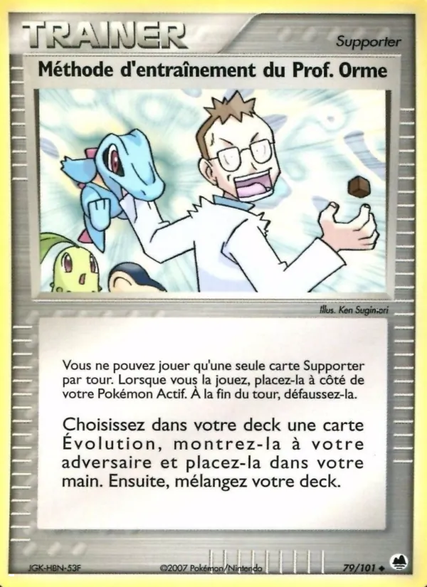 Méthode d'entraînement du Prof. Orme EX Île des Dragons 79/101
