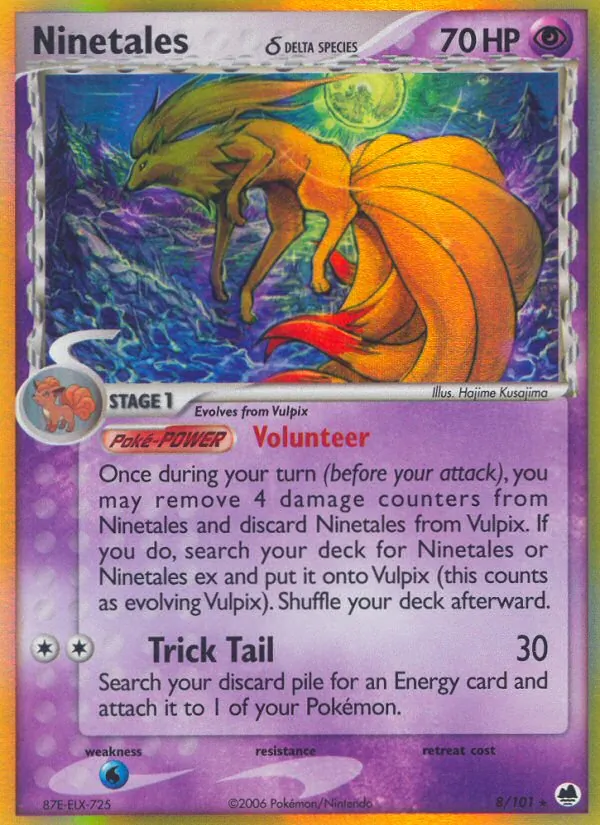Ninetales δ Dragon Frontiers 8/101