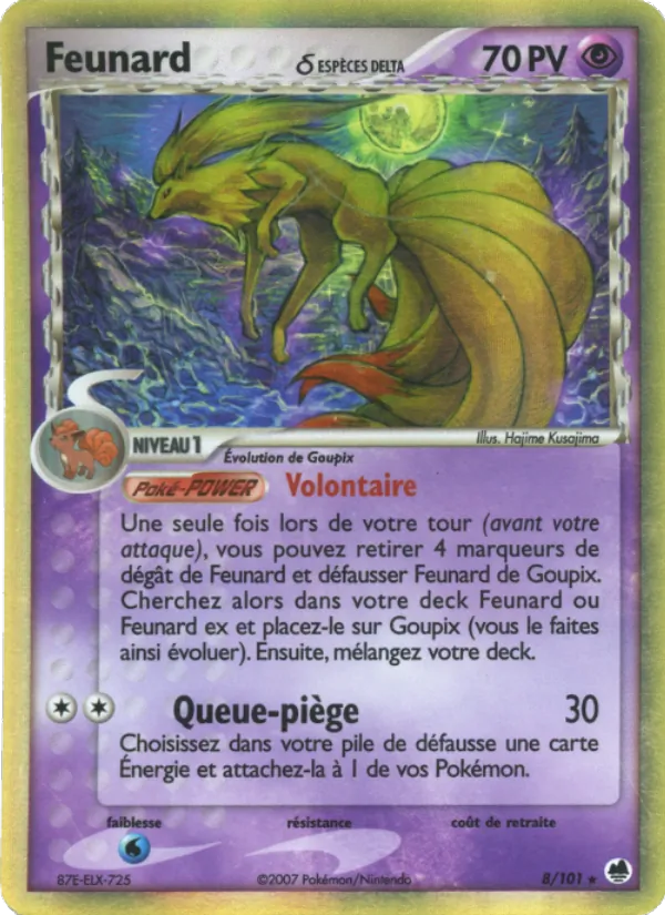 Feunard δ EX Île des Dragons 8/101