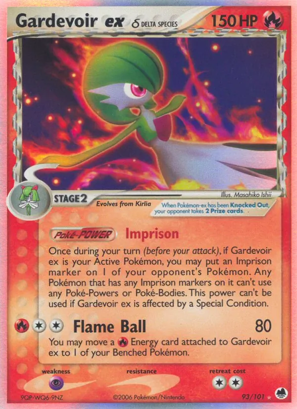 Gardevoir ex δ Dragon Frontiers 93/101