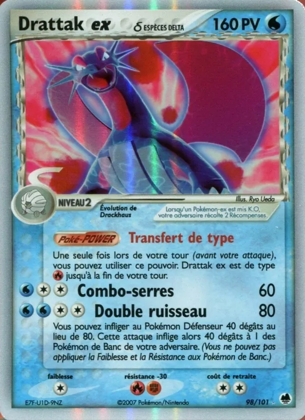 Drattak ex δ EX Île des Dragons 98/101