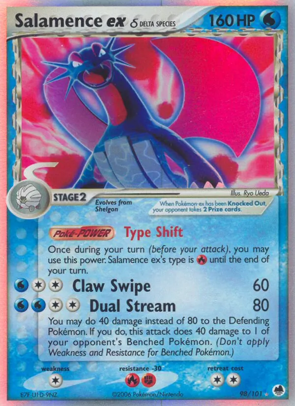 Salamence ex δ Dragon Frontiers 98/101