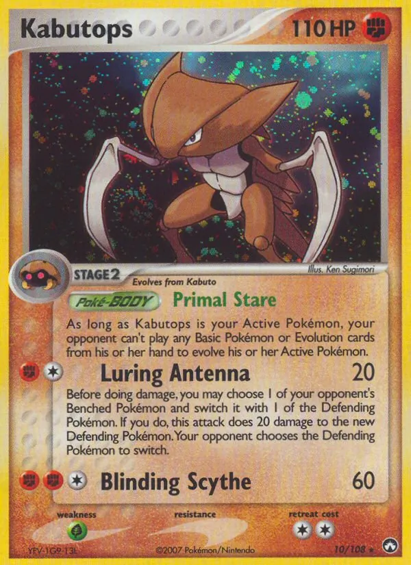 Kabutops Power Keepers 10/108