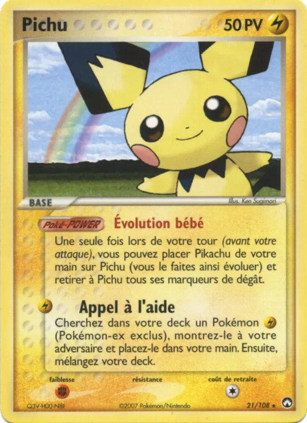 Pichu EX Gardiens du Pouvoir 21/108