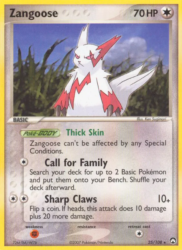 Zangoose Power Keepers 25/108