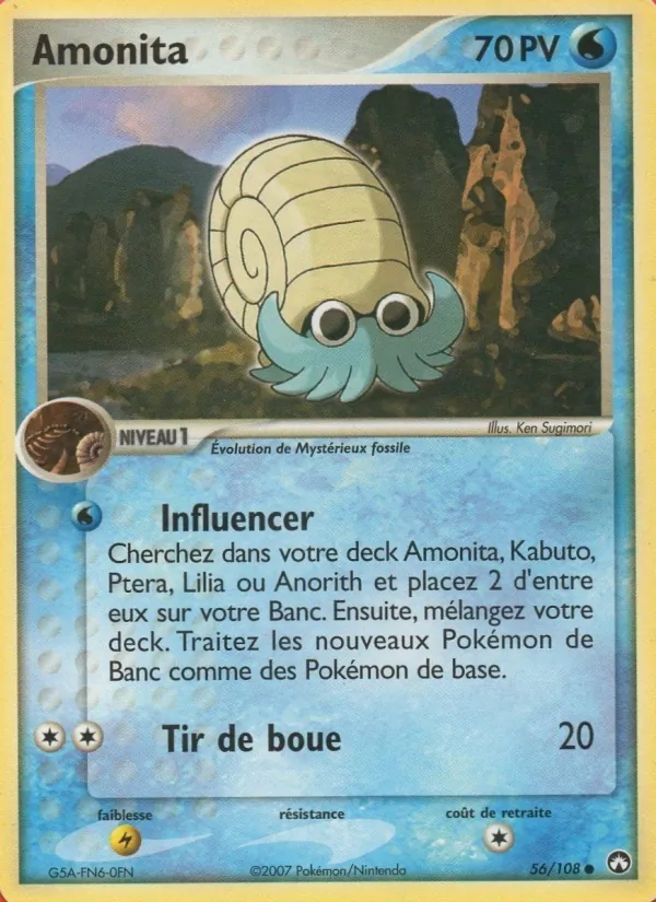 Amonita EX Gardiens du Pouvoir 56/108