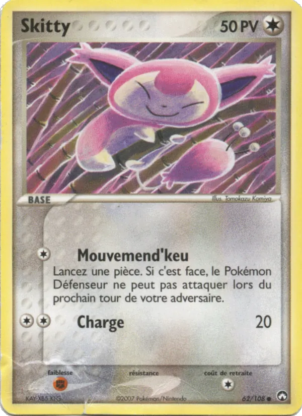 Skitty EX Gardiens du Pouvoir 62/108