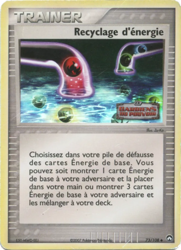 Recyclage d'énergie EX Gardiens du Pouvoir 73/108