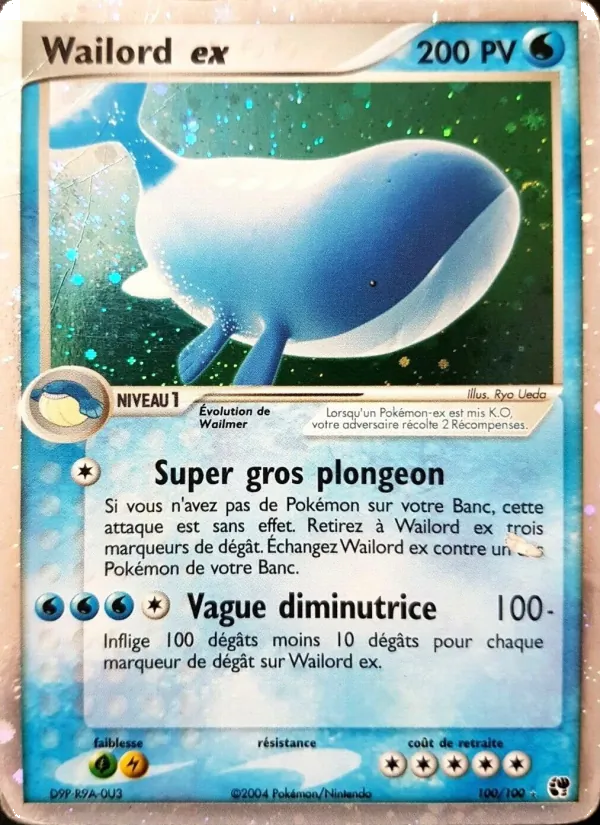 Wailord ex EX Tempête de sable 100/100