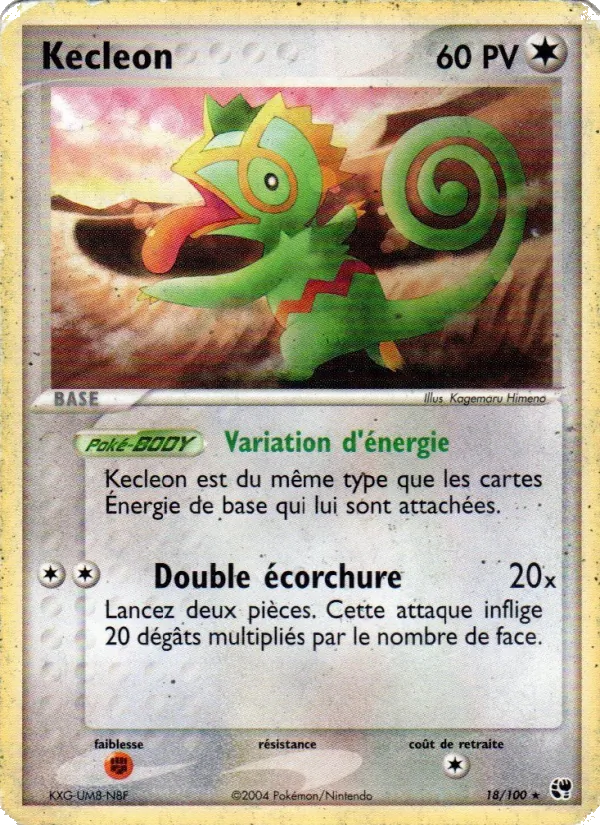 Kecleon EX Tempête de sable 18/100
