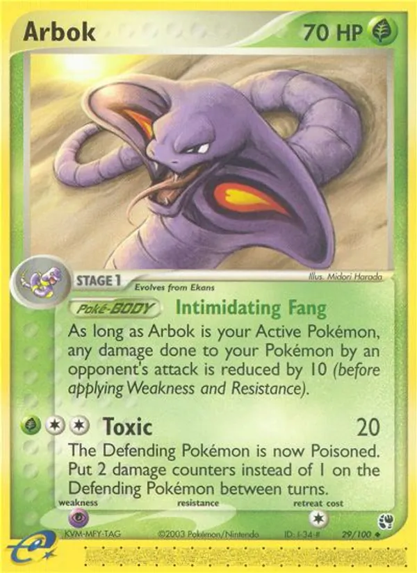 Arbok EX Sandsturm 29/100