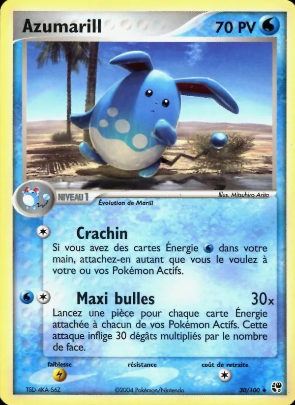 Azumarill EX Tempête de sable 30/100