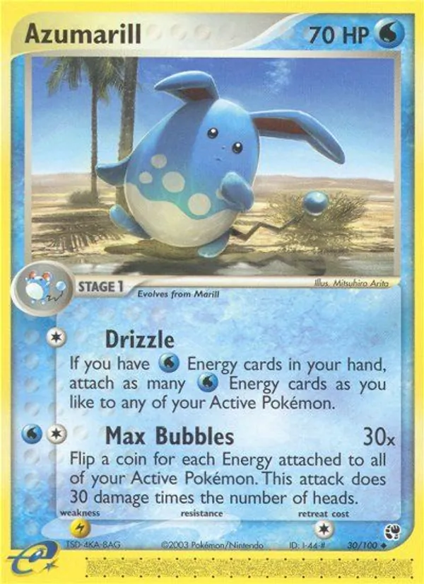 Azumarill EX Sandsturm 30/100
