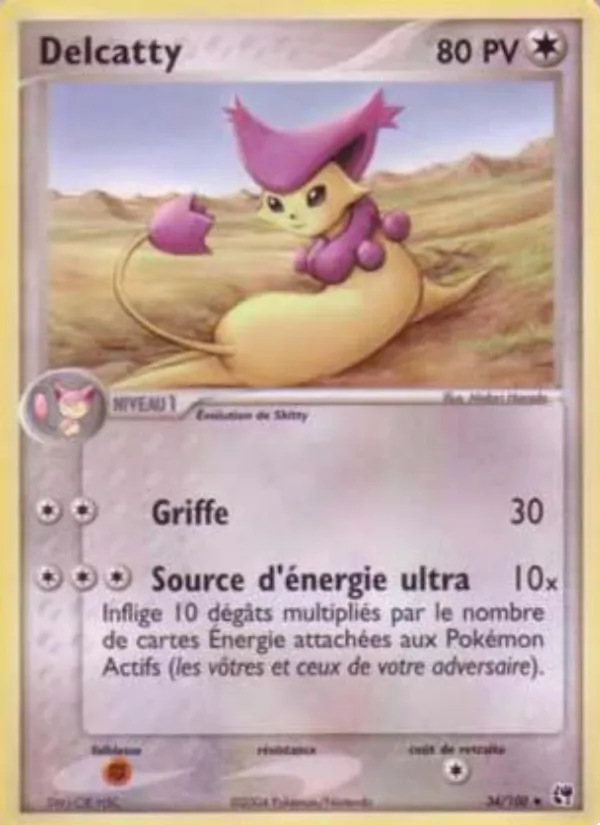Delcatty EX Tempête de sable 34/100