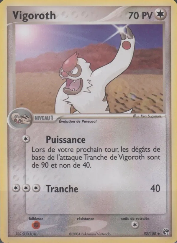 Vigoroth EX Tempête de sable 52/100