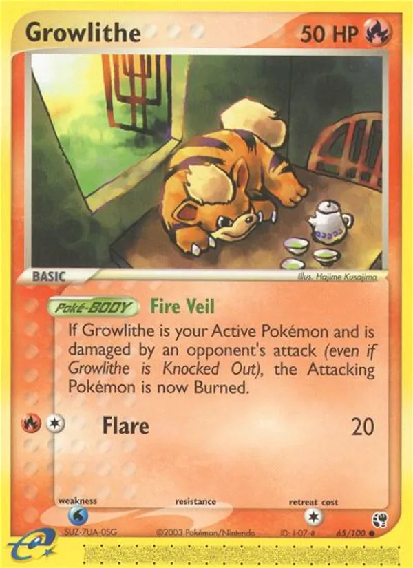 Growlithe EX Tempesta di Sabbia 65/100