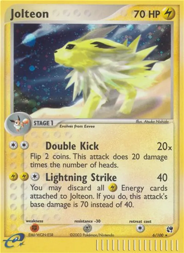 Jolteon EX Tempesta di Sabbia 6/100
