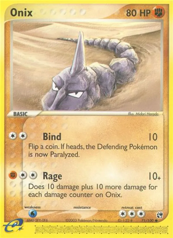 Onix EX Tempesta di Sabbia 71/100