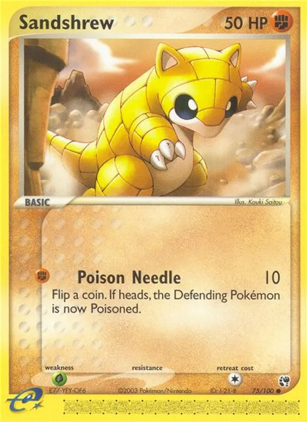 Sandshrew Sandstorm 75/100