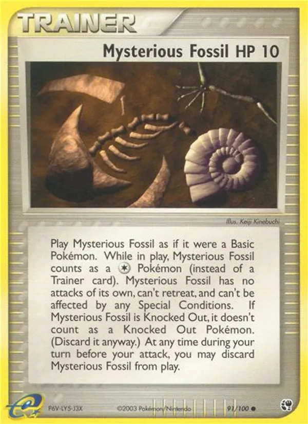 Mysterious Fossil EX Tempesta di Sabbia 91/100