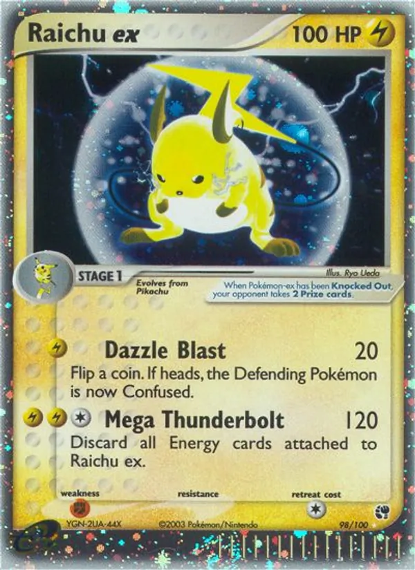 Raichu ex EX Tempesta di Sabbia 98/100