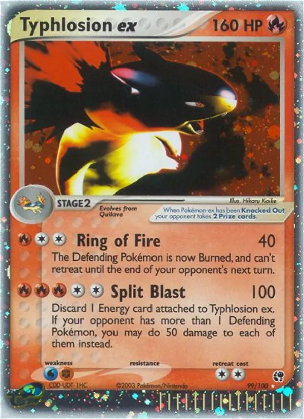 Typhlosion ex Sandstorm 99/100