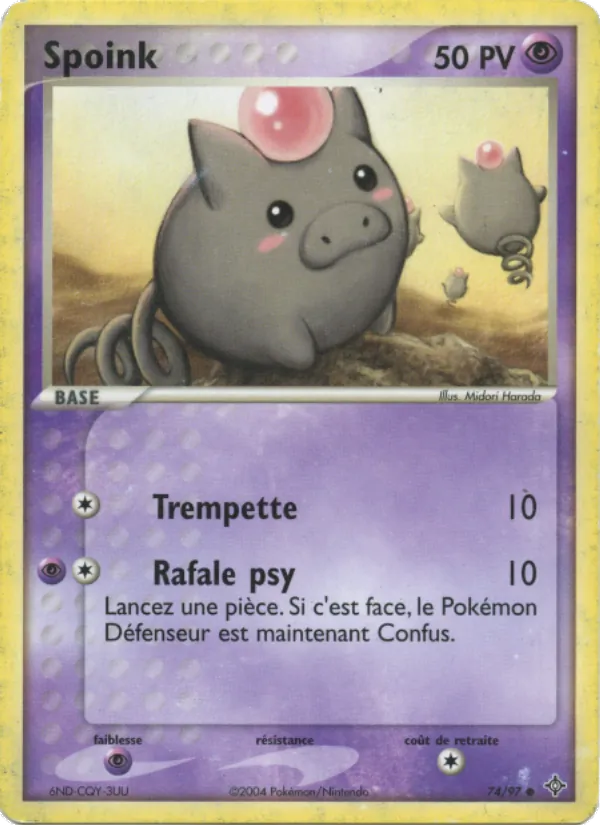 Spoink EX Dragon 74/97