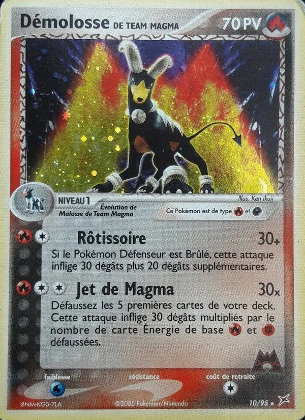 Démolosse de Team Magma EX Team Magma vs Team Aqua 10/95