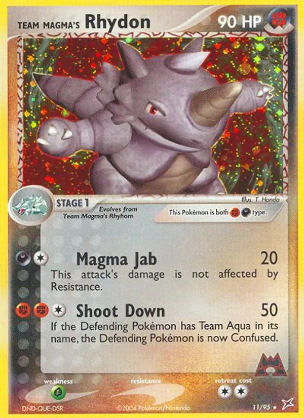 Team Magma's Rhydon EX Team Magma vs Team Idro 11/95