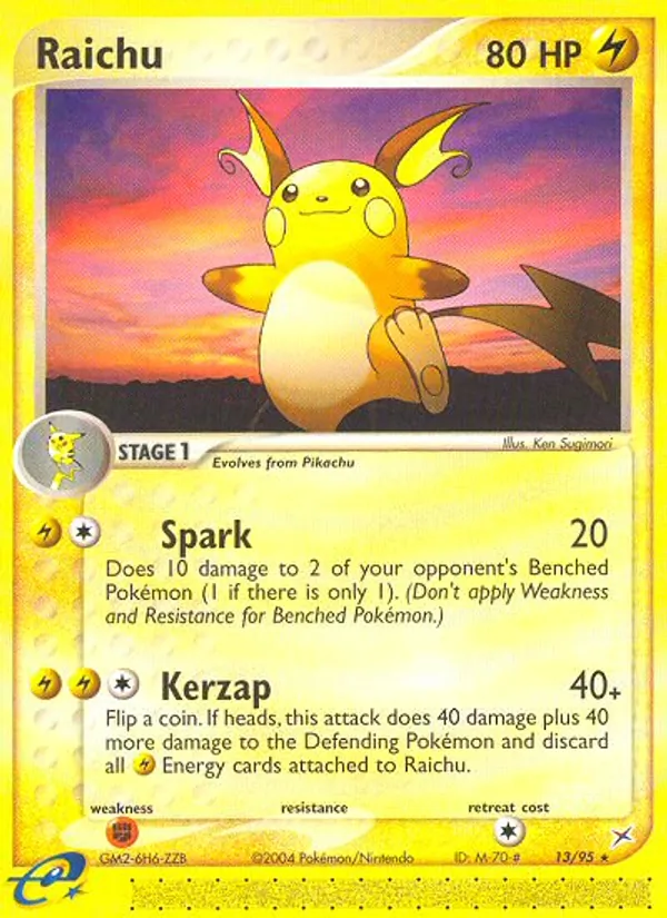 Raichu Team Magma vs Team Aqua 13/95