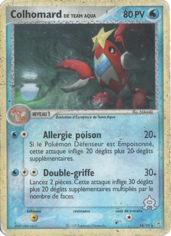 Colhomard de Team Aqua EX Team Magma vs Team Aqua 14/95