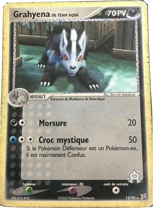 Grahyena de Team Aqua EX Team Magma vs Team Aqua 15/95