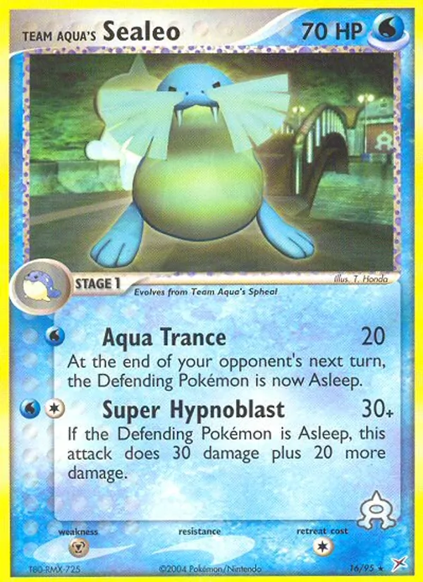Team Aquas Seejong EX Team Magma vs Team Aqua 16/95