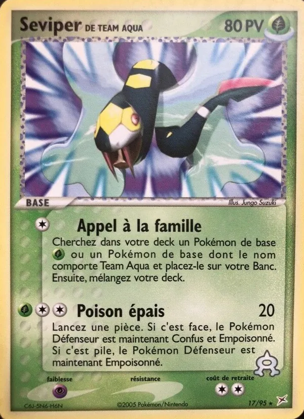 Seviper de Team Aqua EX Team Magma vs Team Aqua 17/95