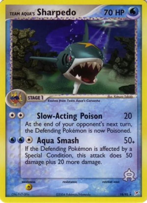 Sharpedo de Team Aqua EX Team Magma vs Team Aqua 18/95