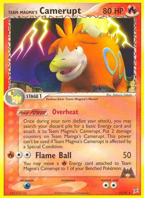Team Magma's Camerupt Team Magma vs Team Aqua 19/95